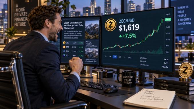 Zcash holds above $1,600 as shielded activity and fund inflows surge