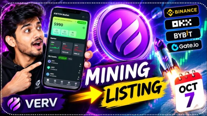 KWTCN Wallet-এ VERV Mining থেকে Listing! 🚀 | VERV Token Exchange Listing Update